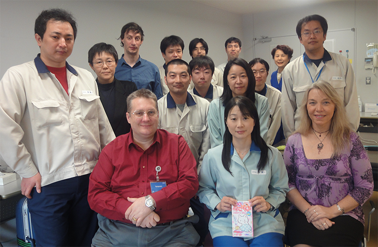 April working in Japan